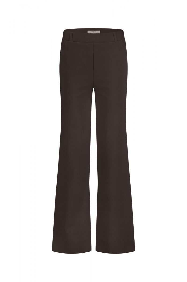 Lexie bonded trousers espresso | Studio Anneloes Lexie bonded trousers espresso | Studio Anneloes