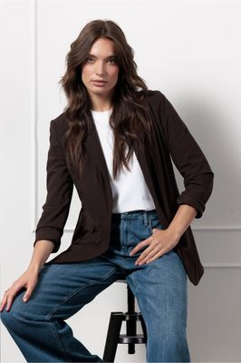 Fran blazer espresso | studio Anneloes