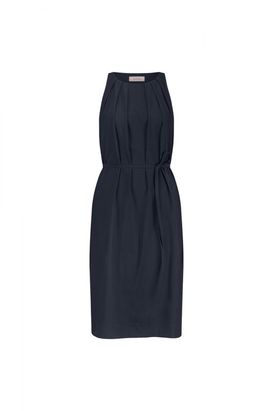 13003 Maribel jurk dark blue | Studio Anneloes