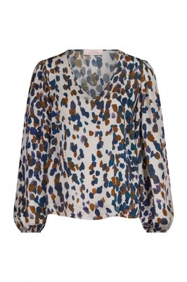 Kylie satin top multi color | Studio Anneloes
