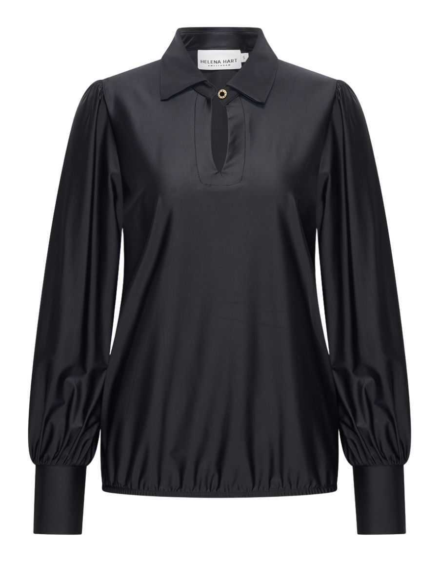 Top Seda glans zwart | Helena Hart Top Seda glans zwart | Helena Hart