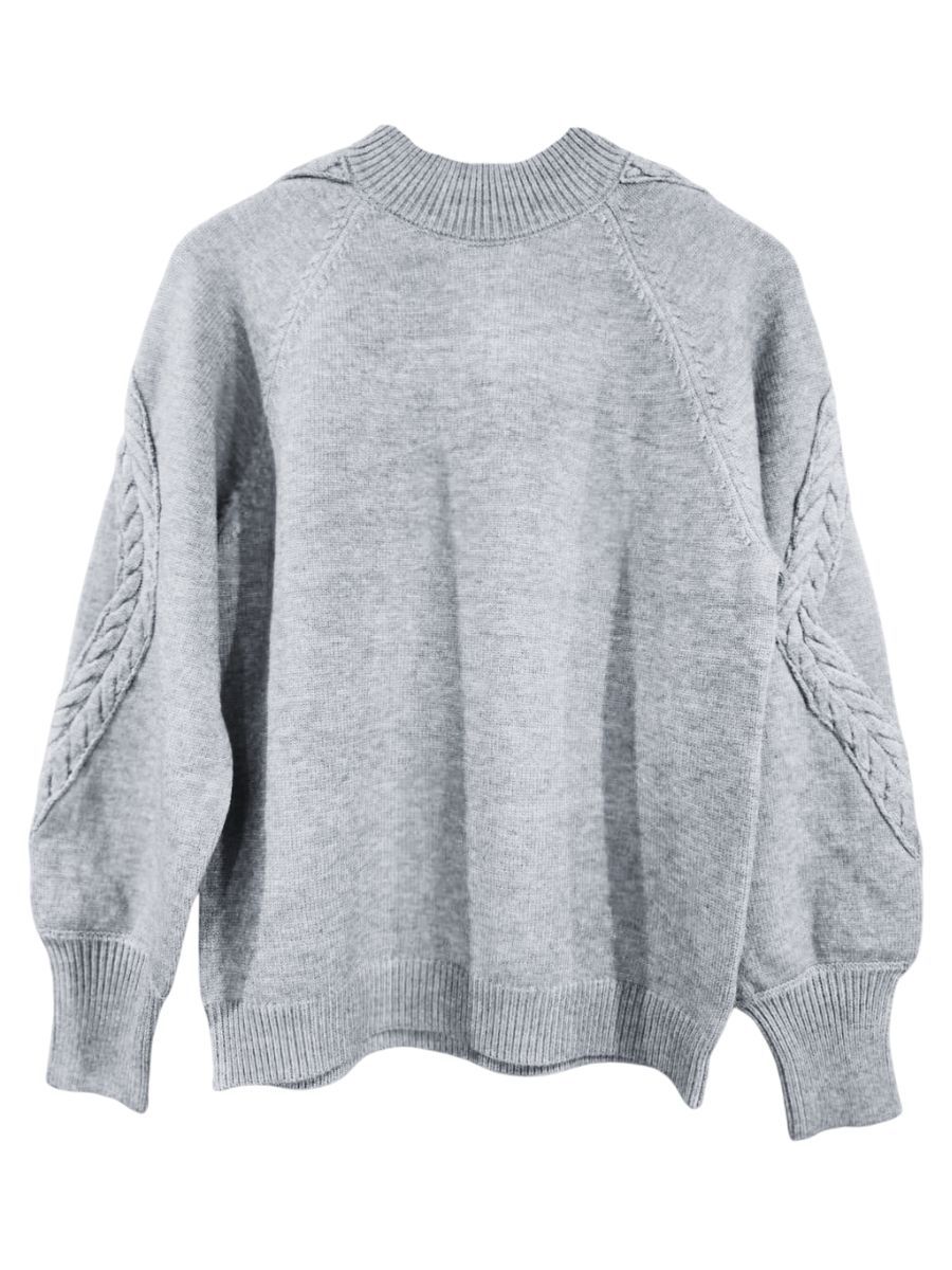 Cameron gebreide trui Light Grey melange | Rootz69 mode&zo Cameron gebreide trui Light Grey melange | Rootz69 mode&zo
