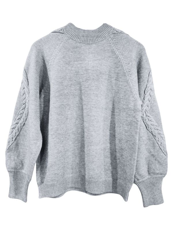 Cameron gebreide trui Light Grey melange | Rootz69 mode&zo Cameron gebreide trui Light Grey melange | Rootz69 mode&zo