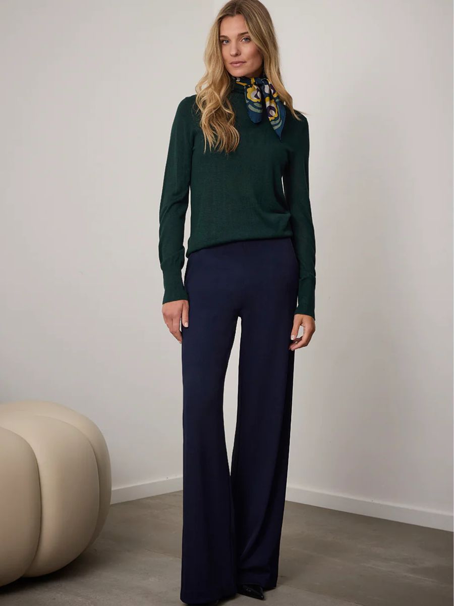 Lily wide uni pants marine | Corel Lily wide uni pants marine | Corel