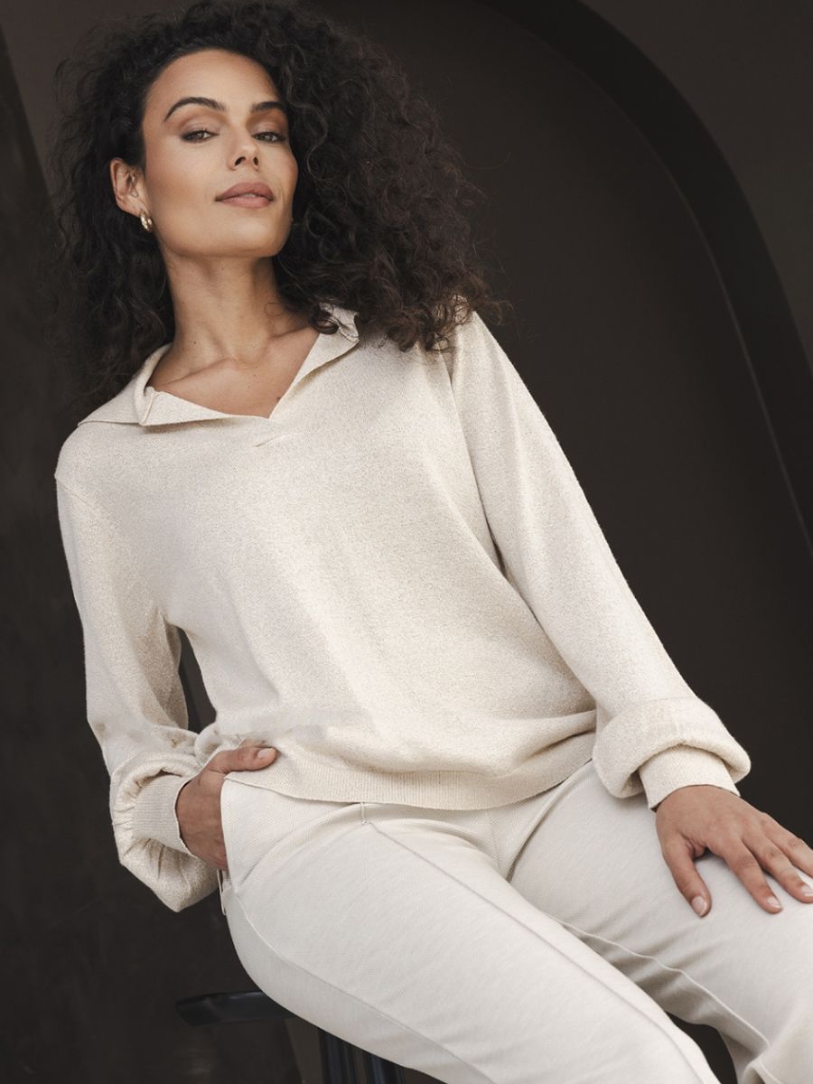 Chloe knit top Gold | BR&DY Chloe knit top Gold | BR&DY