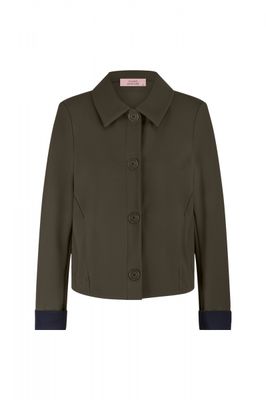 Hilly bonded jacket new army | Studio Anneloes