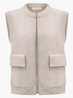 Gilet fluffy pockets creme | Triple Nine Gilet fluffy pockets creme | Triple Nine