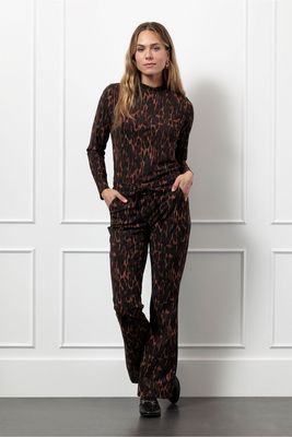 Flair drawstring animal trousers multi color | Studio Anneloes Flair drawstring animal trousers multi color | Studio Anneloes