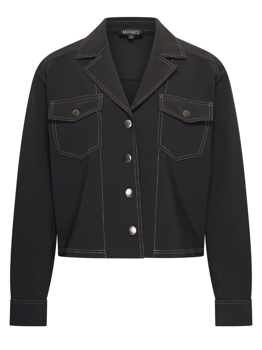Bonded jacket Black | Mi Piace