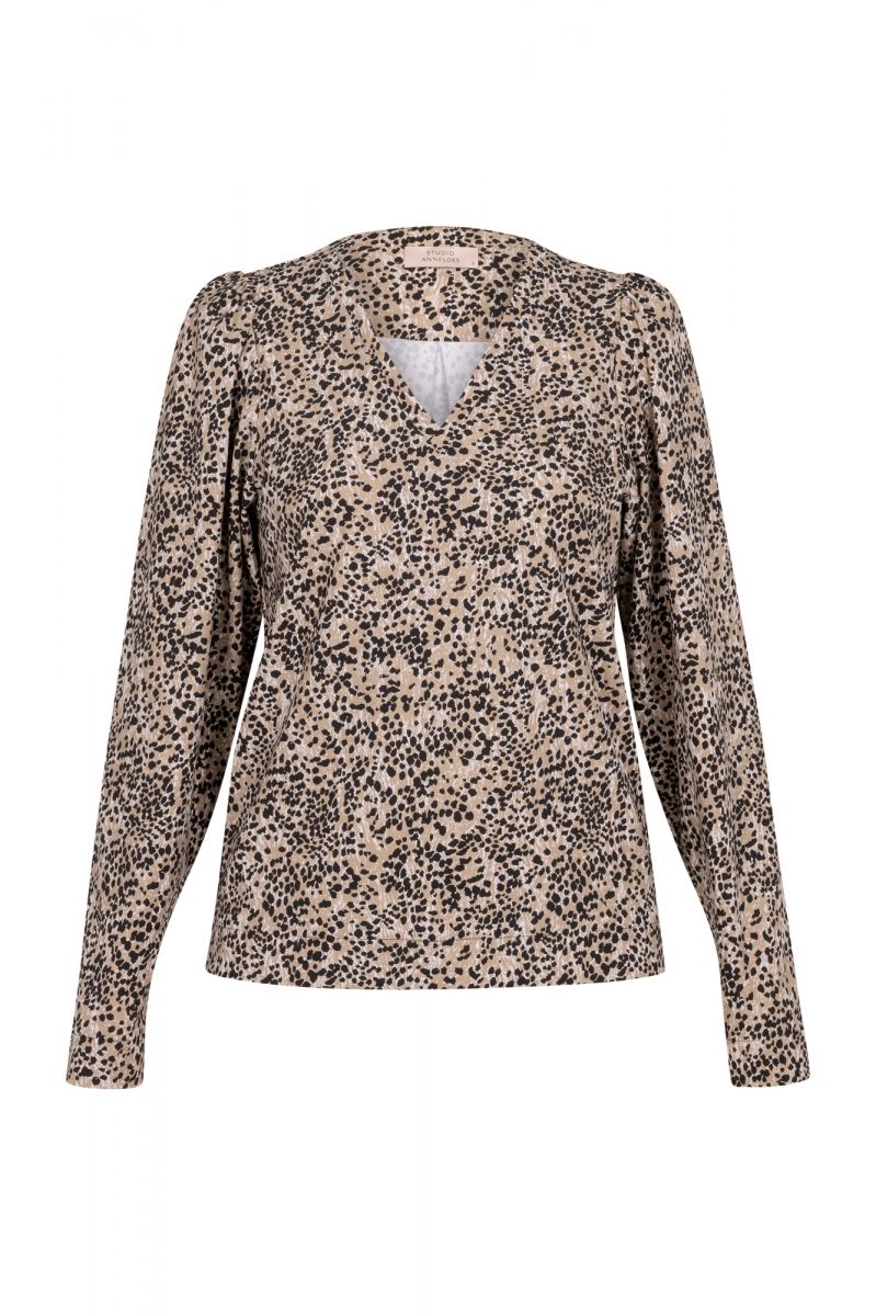 Valdis animal top black/kit | Studio Anneloes Valdis animal top black/kit | Studio Anneloes