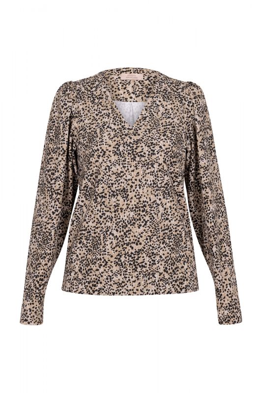 Valdis animal top black/kit | Studio Anneloes