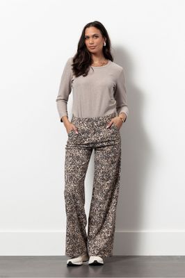 Lexie animal trousers black/kit | Studio Anneloes Lexie animal trousers black/kit | Studio Anneloes