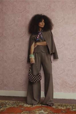 Skye waffle trousers new army | Studio Anneloes Skye waffle trousers new army | Studio Anneloes