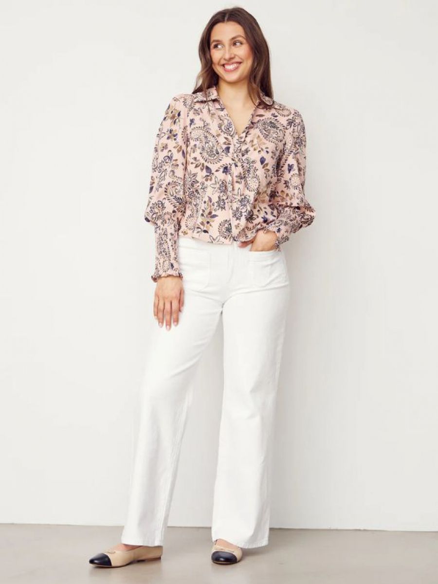 Bologna twill wide pant white | Isay Bologna twill wide pant white | Isay