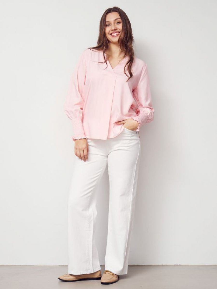 Como twill wide pant white | Isay