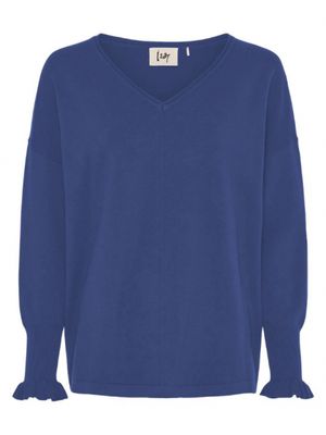 Frygga smock pullover jeans blue | Isay Frygga smock pullover jeans blue | Isay