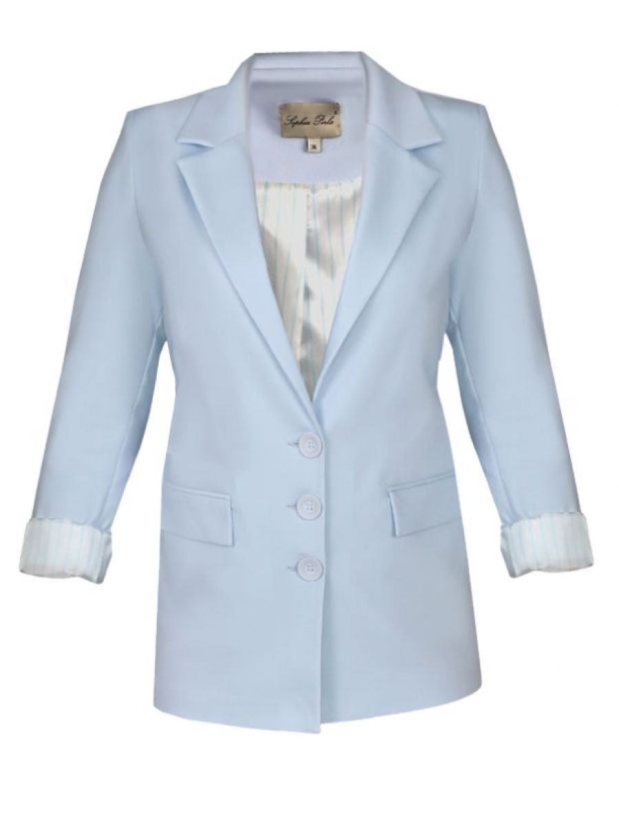 Mila blazer lichtblauw | Sophia Perla Mila blazer lichtblauw | Sophia Perla