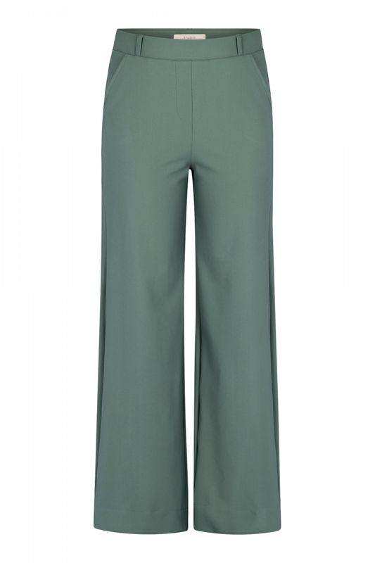 Lexie trousers dark sage green | Studio Anneloes