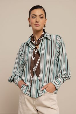 Rensje stripe blouse multi color | Studio Anneloes