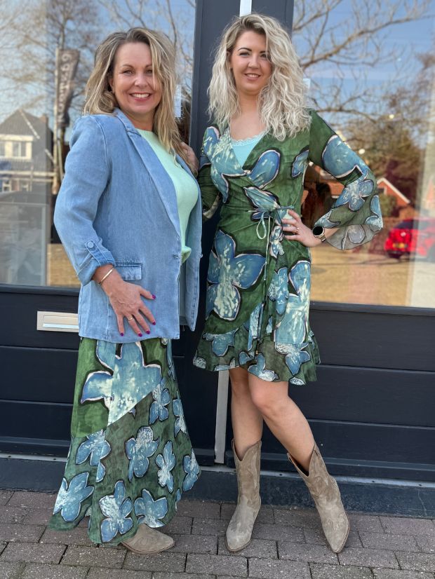Zindia Warhol dress green | Tessa Koops Zindia Warhol dress green | Tessa Koops