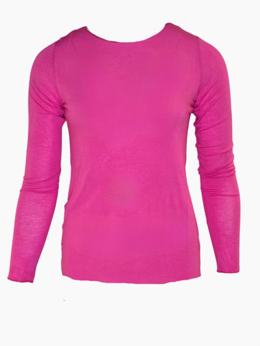 Basic cashmere boothals top fuchsia | Inspired by Rootz69 Basic cashmere boothals top fuchsia | Inspired by Rootz69