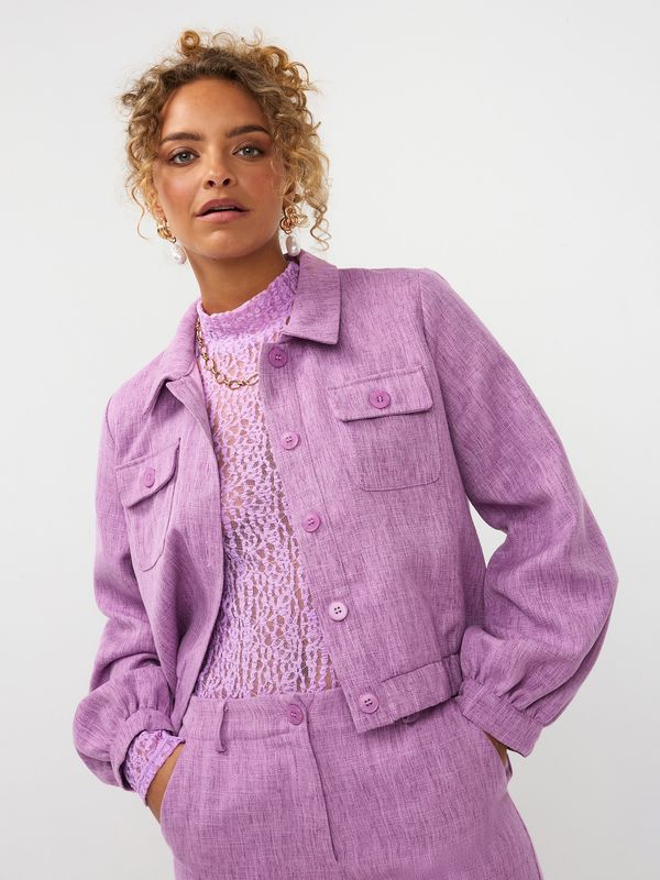 Jinthe jacket purple melange | Ydence Jinthe jacket purple melange | Ydence