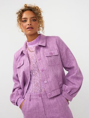 Jinthe jacket purple melange | Ydence Jinthe jacket purple melange | Ydence