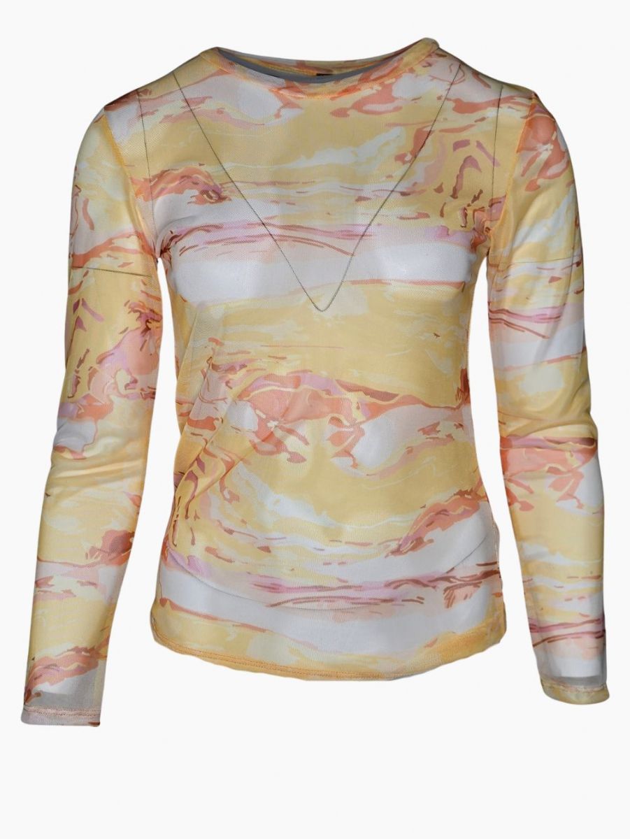 Mesh top storm yellow | Iz Naiz Mesh top storm yellow | Iz Naiz