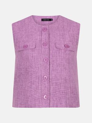 Amanda gilet purple melange | Ydence Amanda gilet purple melange | Ydence