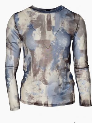 Mesh top paint blue | Iz Naiz Mesh top paint blue | Iz Naiz