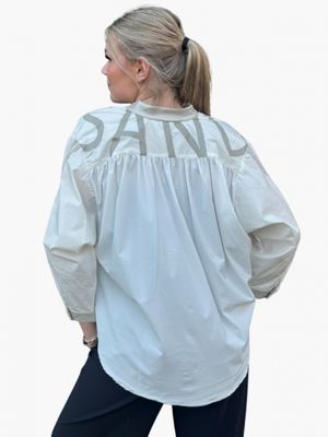 Blouse offwhite sand print | Zip73 Blouse offwhite sand print | Zip73