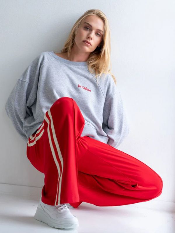 Mare pants Red/Ecru | juul & Belle Mare pants Red/Ecru | juul & Belle