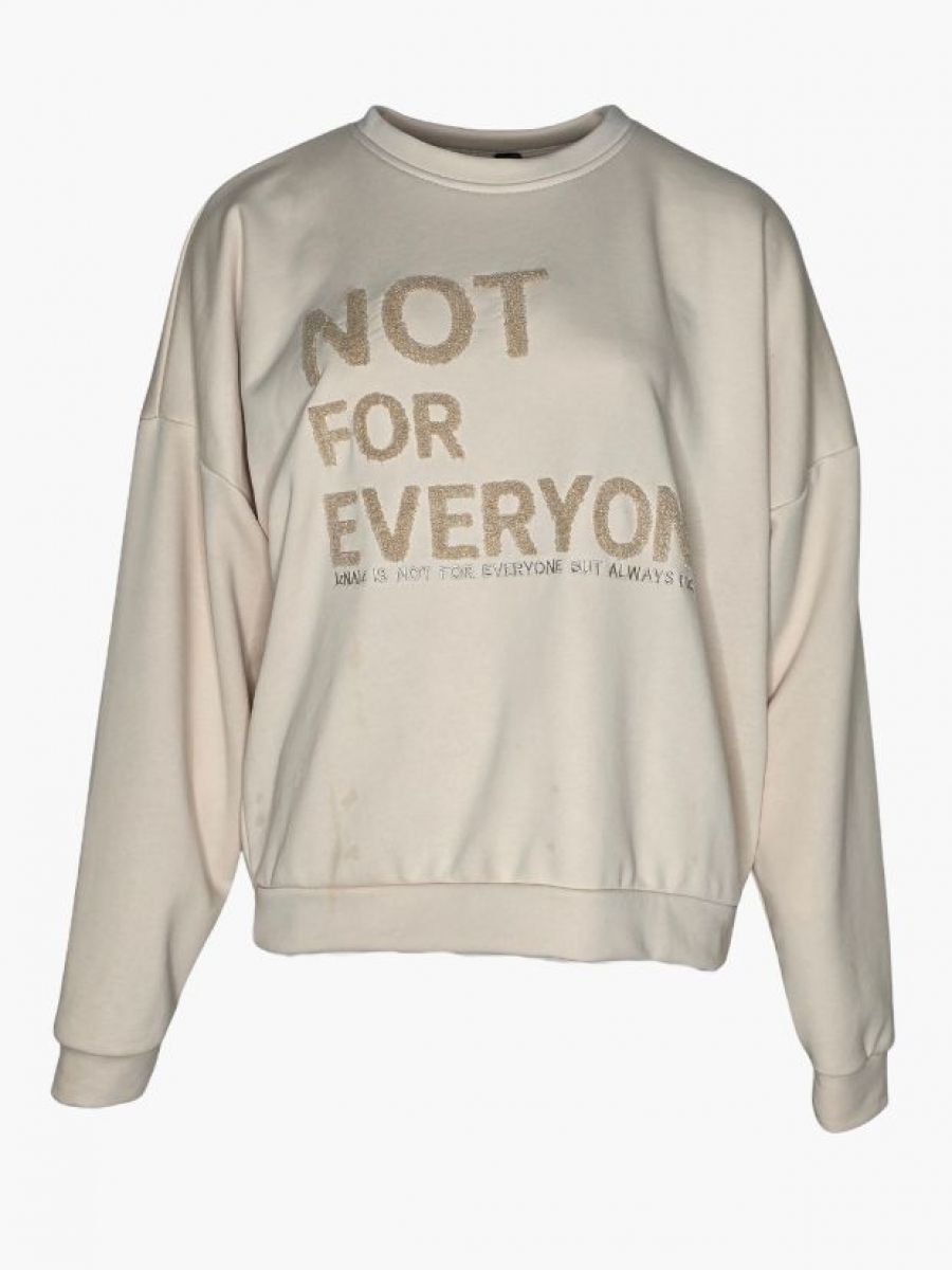 Sweater met opdruk sand | Iz Naiz Sweater met opdruk sand | Iz Naiz