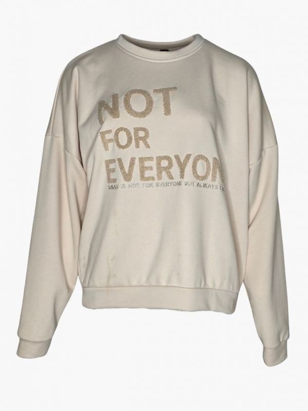 Sweater met opdruk sand | Iz Naiz Sweater met opdruk sand | Iz Naiz