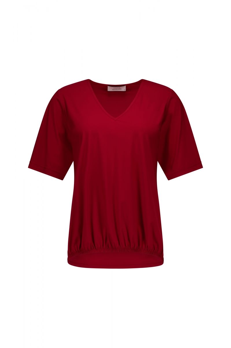 Vicky shirt Ruby red | Studio Anneloes