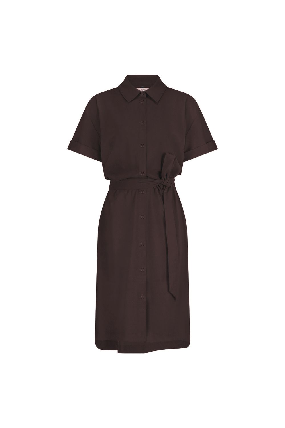 Louni blouse dress espresso | Studio Anneloes Louni blouse dress espresso | Studio Anneloes