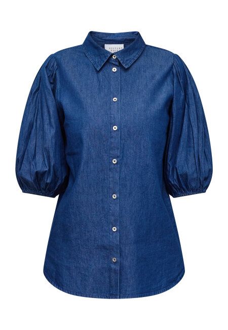 Ella blouse d.blue denim | Sisters Point