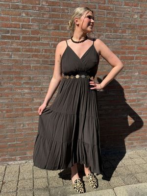 Zomerjurk dark brown | Iz Naiz Zomerjurk dark brown | Iz Naiz