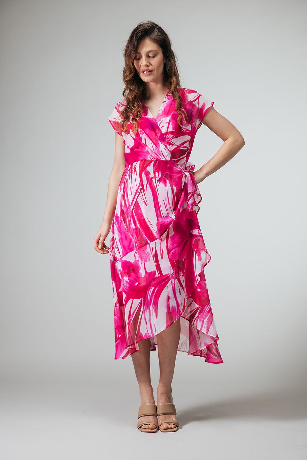 Sabo dress Roze multi | Label Dot