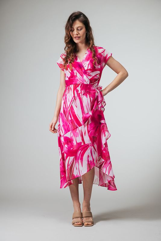 Sabo dress Roze multi | Label Dot
