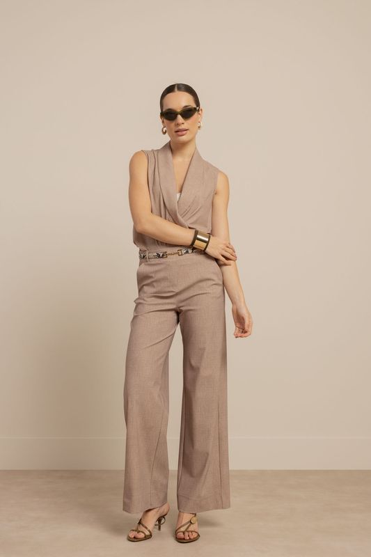 Lexie linen look trousers latte | Studio Anneloes Lexie linen look trousers latte | Studio Anneloes