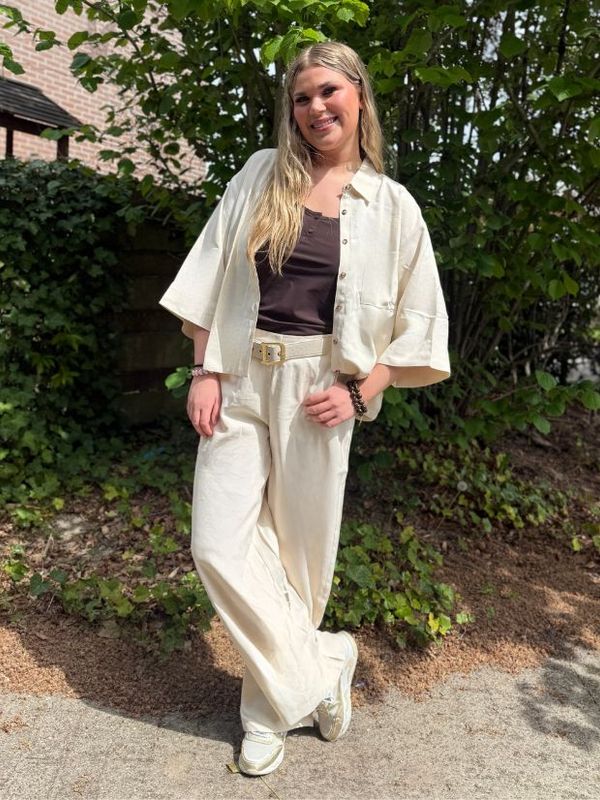 Verina pants Porcelain | Sisters Point Verina pants Porcelain | Sisters Point