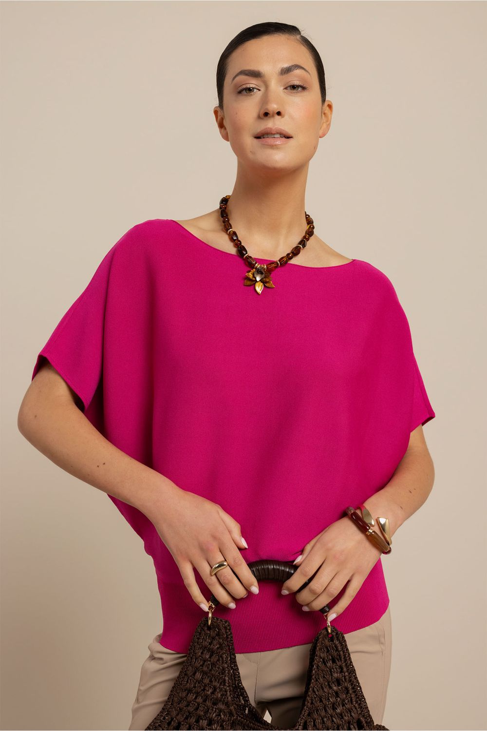 Lenti pullover new fuchsia | Studio Anneloes Lenti pullover new fuchsia | Studio Anneloes
