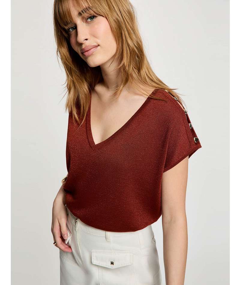 MRINGO top Cognac brown epice | Morgan MRINGO top Cognac brown epice | Morgan