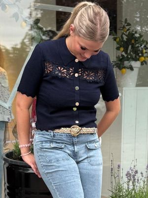 262 Milini top navy blue | Morgan