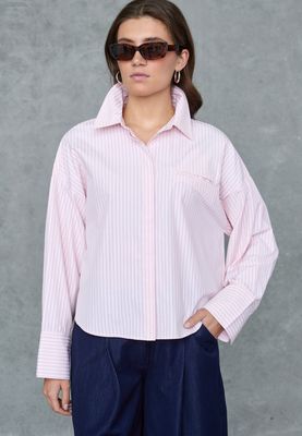 Love1495-1 blouse Cloud pink stripe | Love & Divine