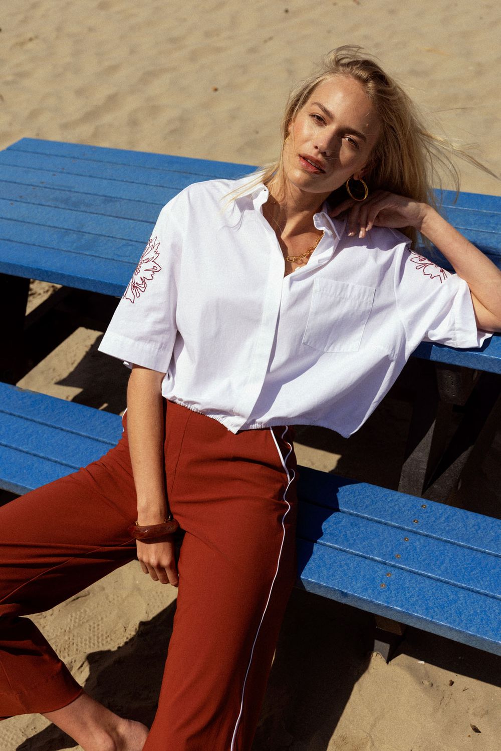 Noleste poplin blouse White | Studio Anneloes Noleste poplin blouse White | Studio Anneloes