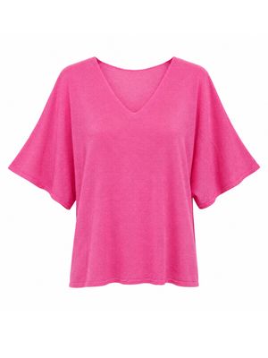 Oversized vhals viscose lurex top fuchsia | Inspired by Rootz69 Oversized vhals viscose lurex top fuchsia | Inspired by Rootz69