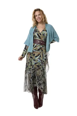 Findira Paisley dress blue | Tessa Koops Findira Paisley dress blue | Tessa Koops