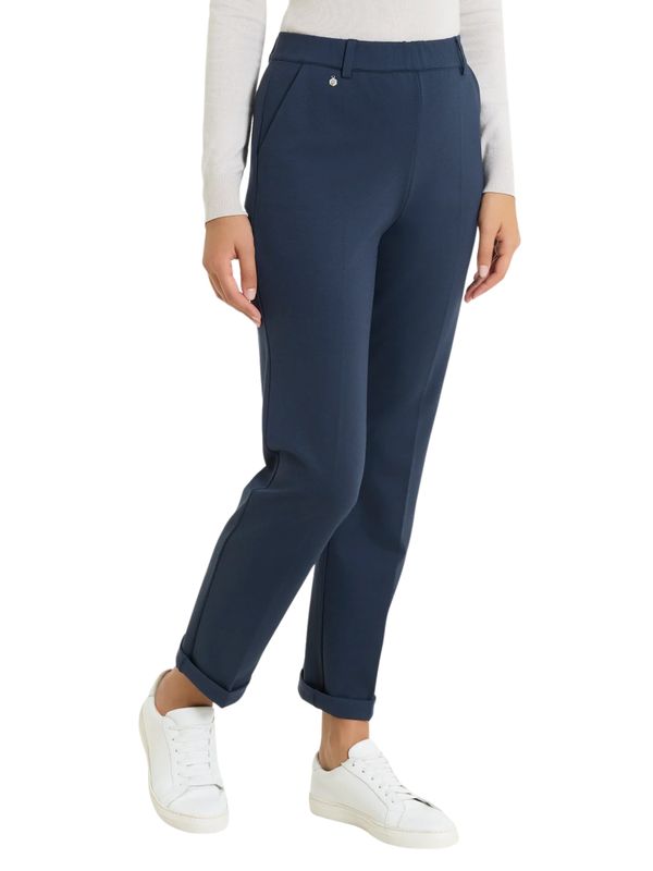 Cashmere compact pants straight Blue | Ragno Cashmere compact pants straight Blue | Ragno